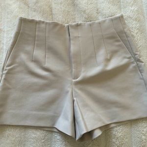 Zara pleated shorts